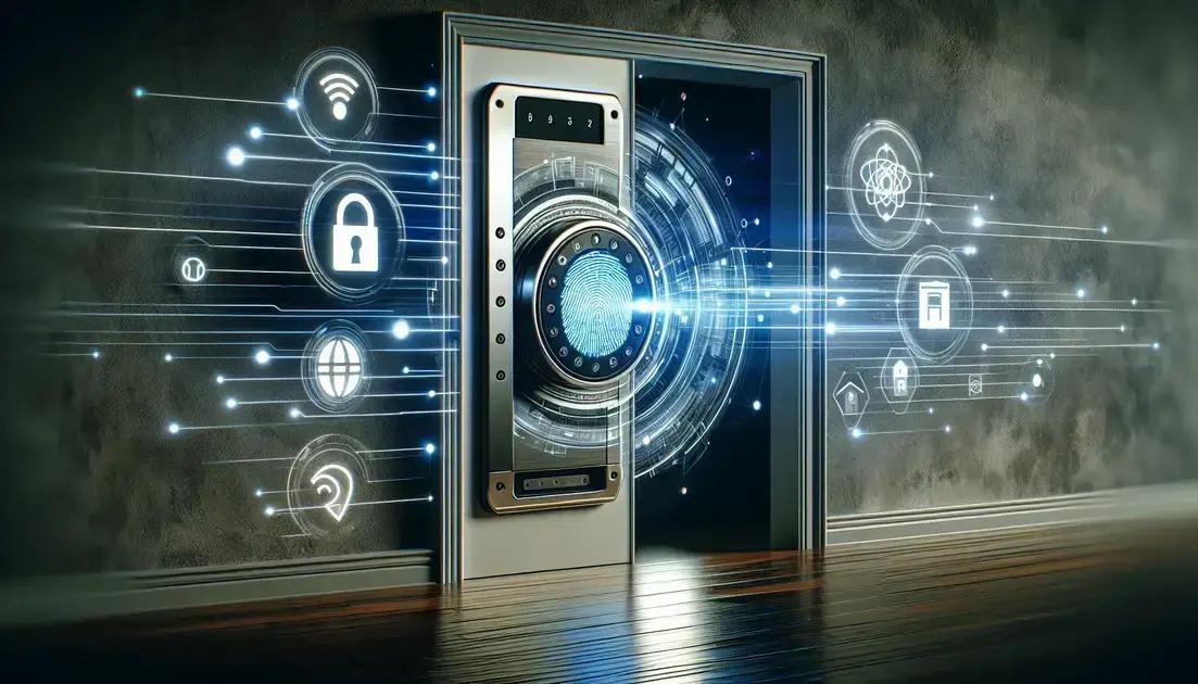 Trancas inteligentes biométricas: segurança para casas conectadas